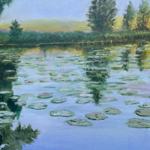 Print, Golden Time on Ocean Pond
