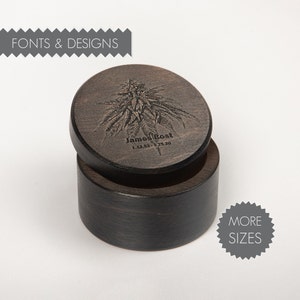 Marijuana Urn for human ashes Adult urn Large Memorial Cremation keepsake Cremate box Wooden urn Biodegradable Personalized Custom