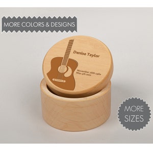 Guitar wooden urn Small urns for human ashes