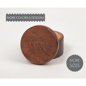 Turtle Small wooden urn for human ashes Personal keepsake Adult Engrave Cremate memorial box Biodegradable for Gradma Grandpa Less gift