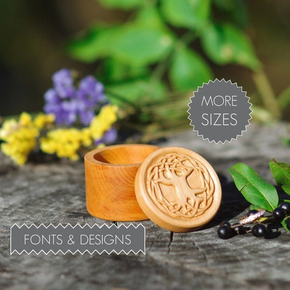 Tree of life Hand carved wooden ring box with lid 9th willow wedding anniversary viking engagement ring box Personalized gift for her Celtic