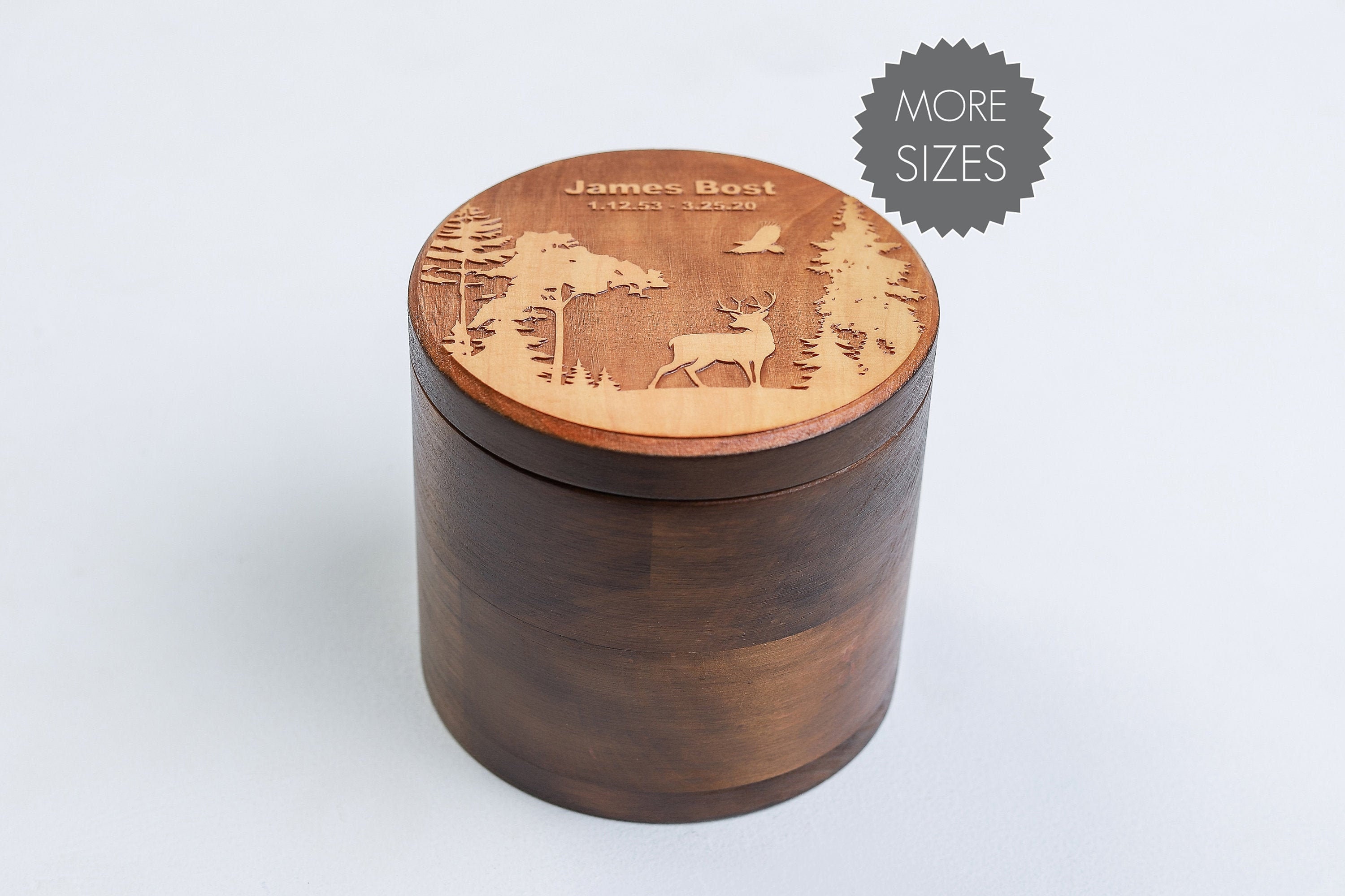 Urn for human ashes for dad Personalized keepsake wooden urn Cremate …