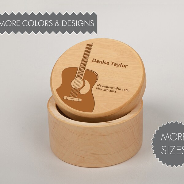 Guitar Wooden Urns for Human Ashes Etsy