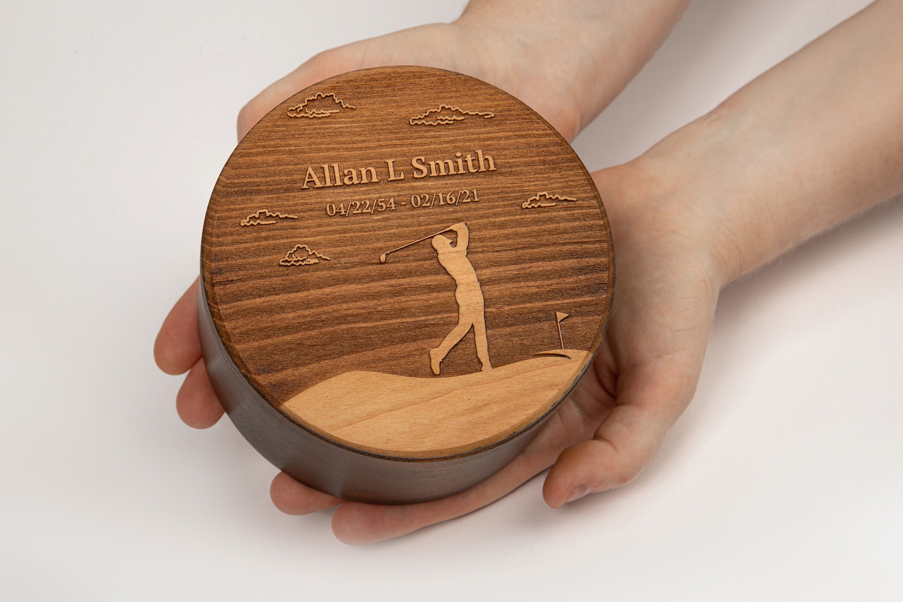 Men's urn for human ashes Golf personalized keepsake Etsy