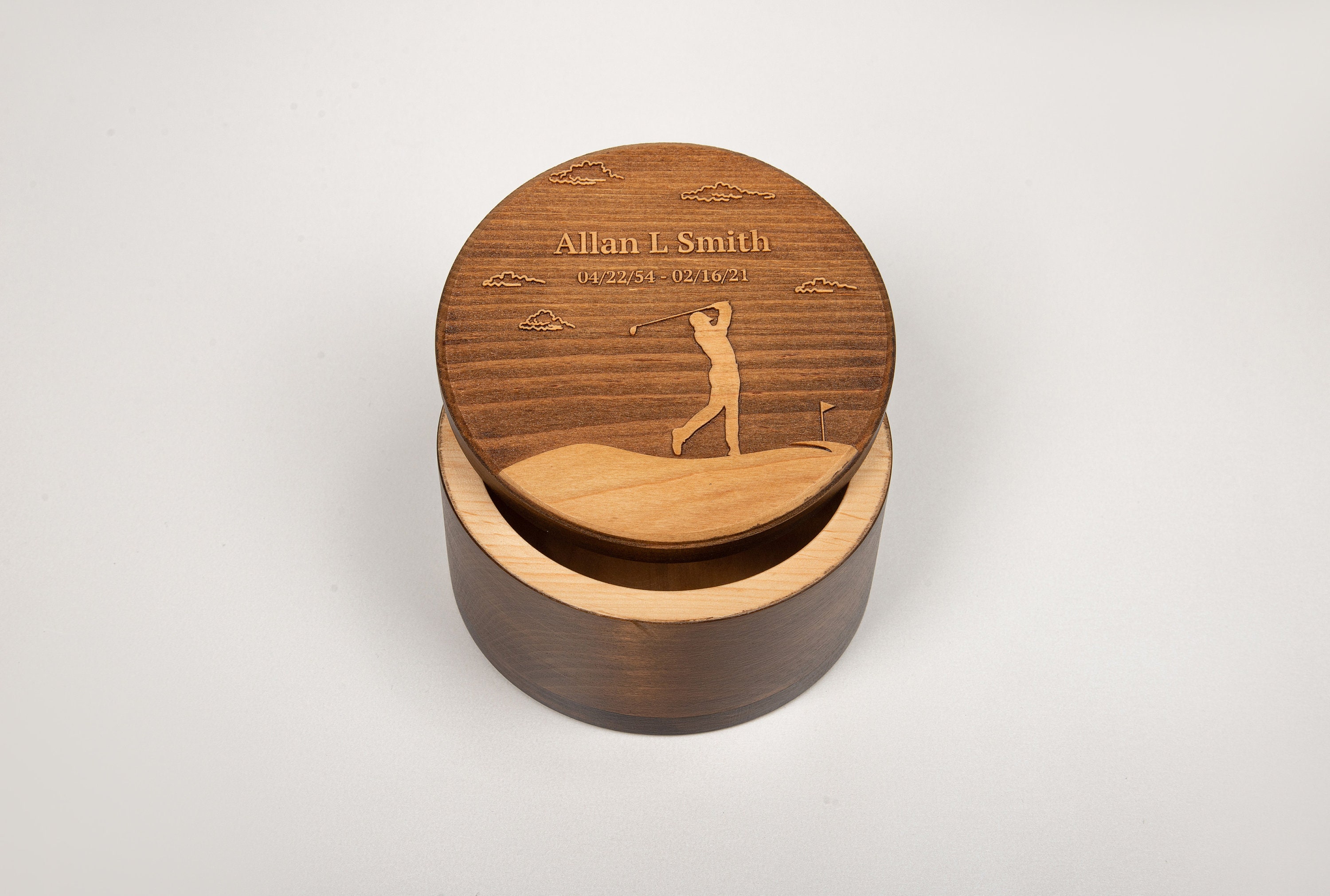 Men's urn for human ashes Golf personalized keepsake Etsy