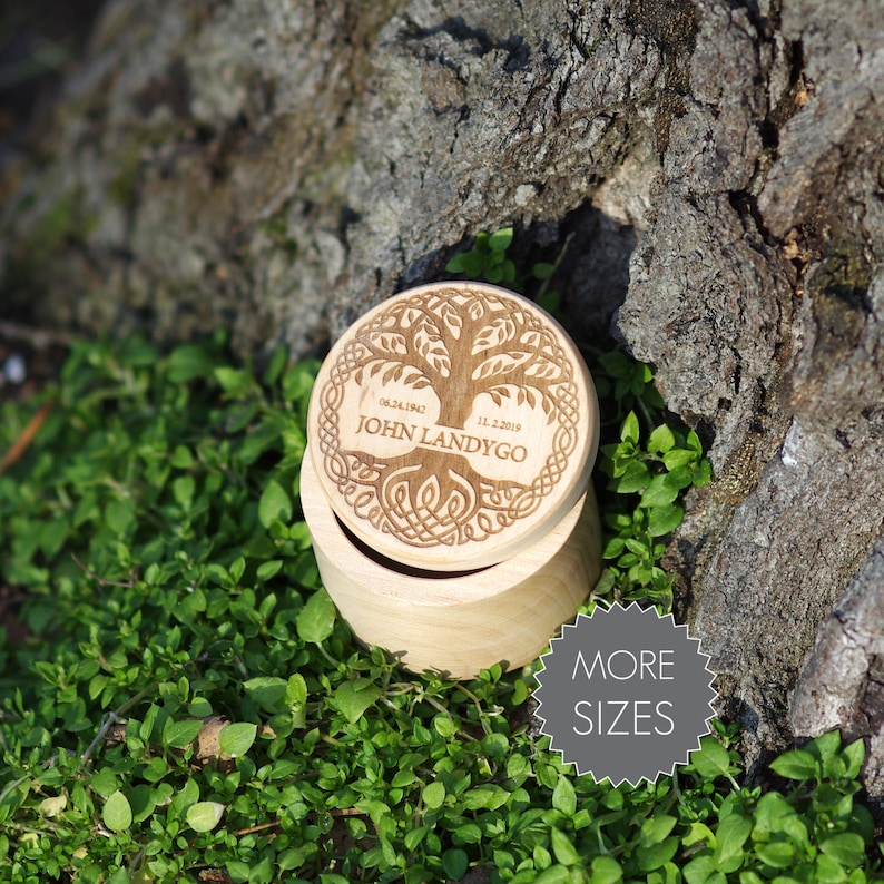 Wooden Funeral Cremation Urn Ashes Box Human Ashes Etsy