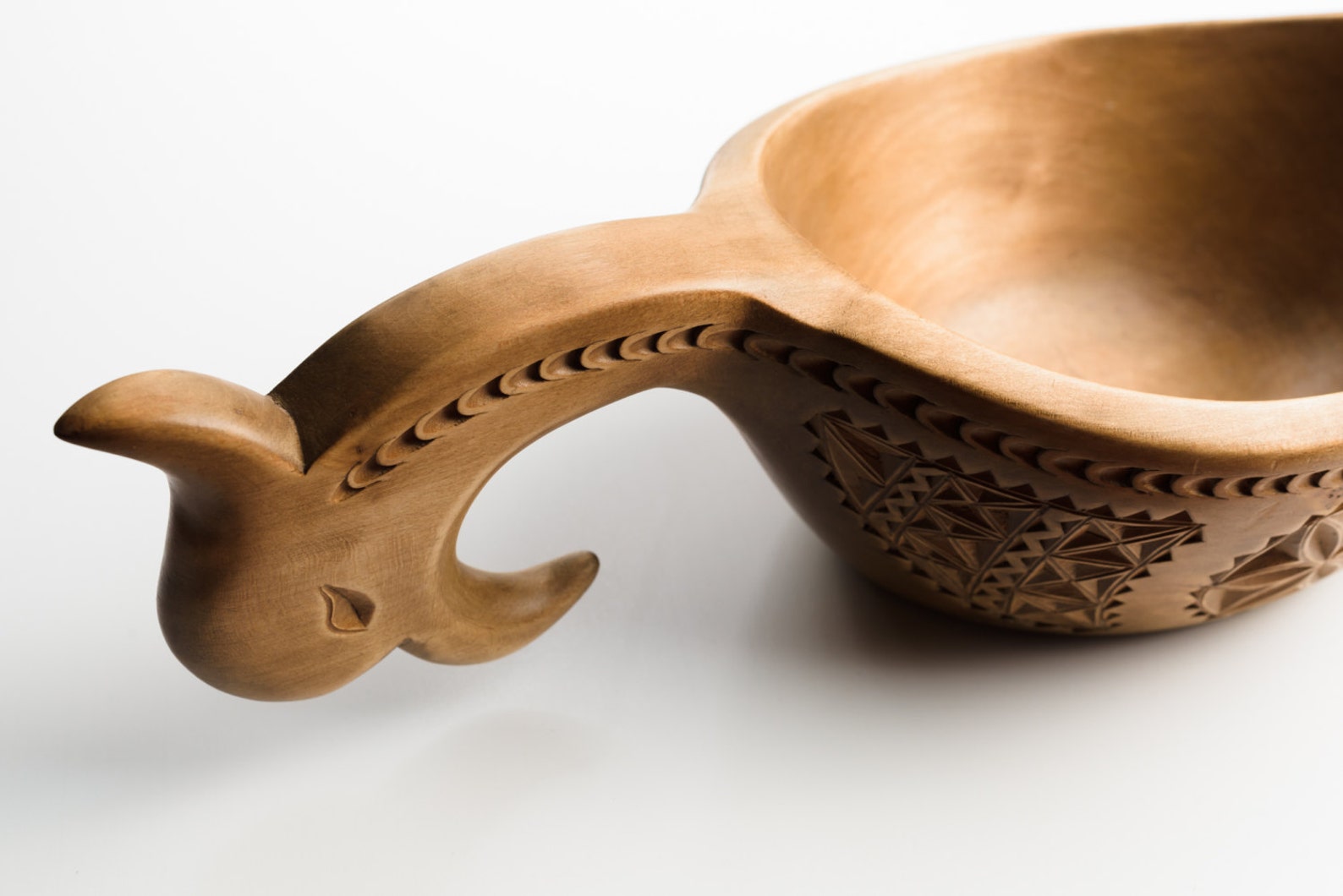 Large Hand Carved Wooden Bird Bowl Sculpture Wedding Carving Etsy