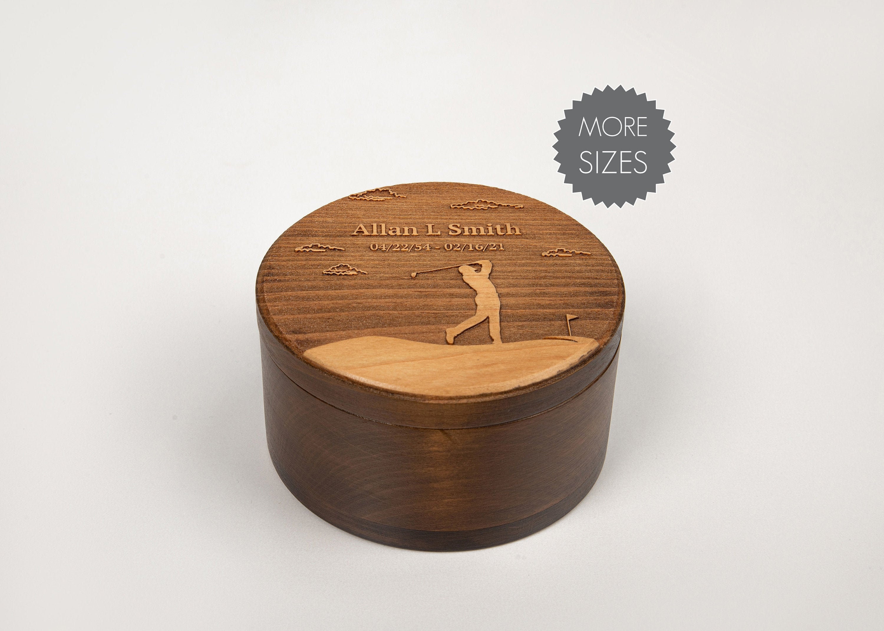 Men's urn for human ashes Golf personalized keepsake Etsy