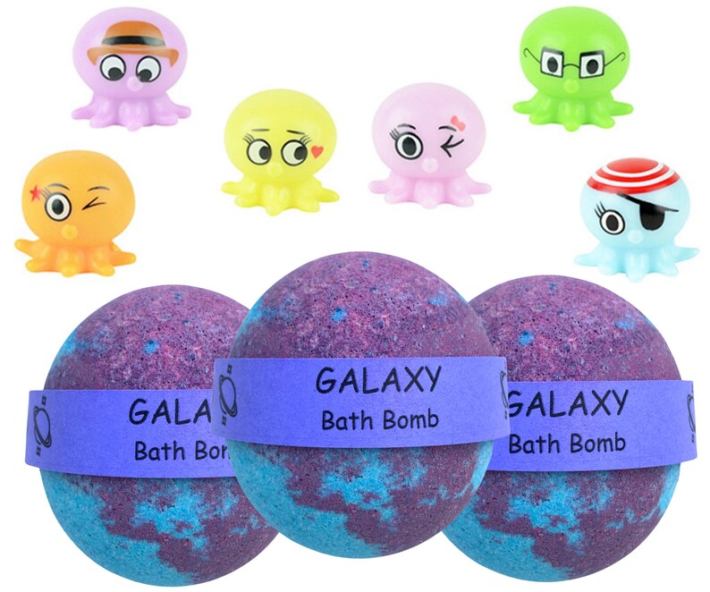 Candy Bath Bombs for Kids Froot Loop Scent 3 Large Galaxy Bath Bombs