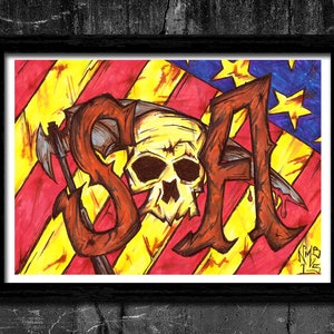 Sons of Anarchy - A4 Signed Art Print (Inspired by Sons of Anarchy)