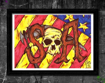 Sons of Anarchy - A4 Signed Art Print (Inspired by Sons of Anarchy)