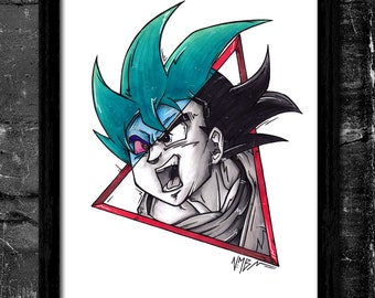 Goku! - A4 Signed Art Print (Inspired by Dragonball Z)