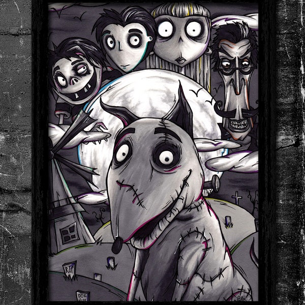 Your Dog Is Alive - A6/A5/A4/A3 Signed Art Print (Inspired by Frankenweenie)