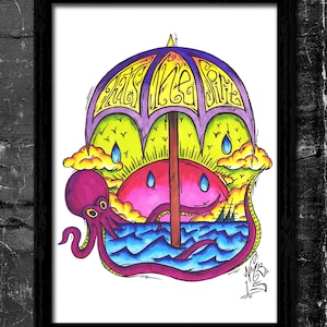 That&#39;s The Spirit - A4 Signed Art Print (Inspired by Bring Me The Horizon)