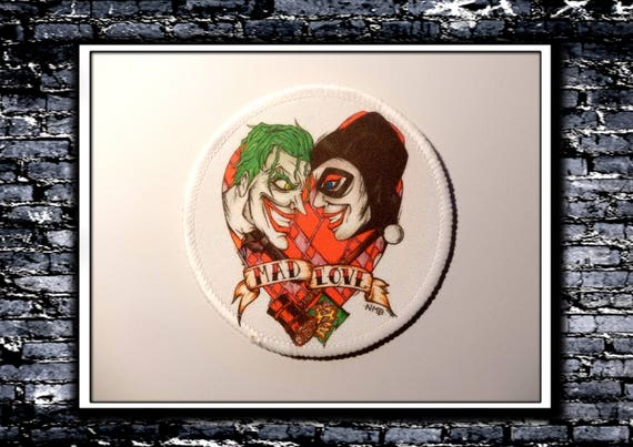 Mad Love Patch Inspired By The Joker And Harley Quinn