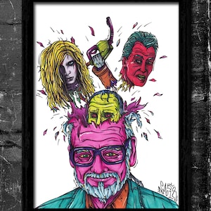 The Director Series - George A Romero - A4 Signed Art Print (Inspired by George A Romero)