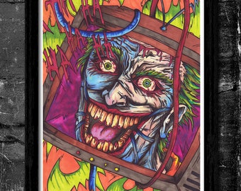 Ha Ha Ha - A6/A4/A3 Signed Art Print (Inspired by The Joker)