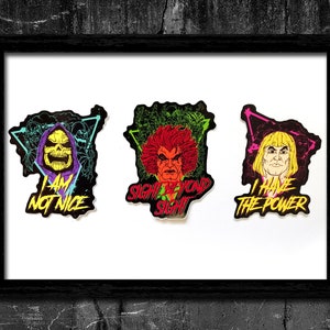 80s Cartoon Icons Vinyl Sticker Set (Inspired by various 80s cartoon icons)