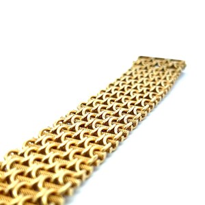 Cartier Vintage 44.80 Grams 18 Karat Yellow Gold Bracelet