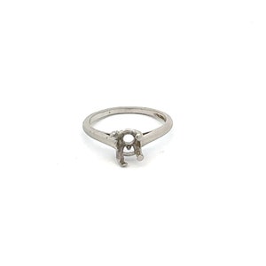 Vintage 4.20 Grams Size 7.50 Cartier Platinum Semi Mount Ring