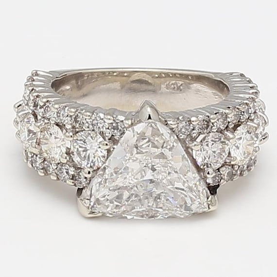 6.01 Carat Triangular and Round Brilliant Diamond… - image 1