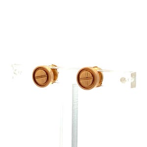 Cartier Vintage 3 Grams 18 Karat Rose Gold Stud Earrings