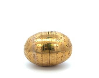 Faberge Vintage 22.70 Grams 18 Karat Yellow Golden Egg Box