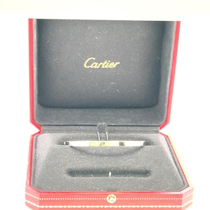 Cartier 18 Karat White Gold Love Bracelet With Paper Size 18