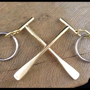 Brass Paddle Keychain image 2