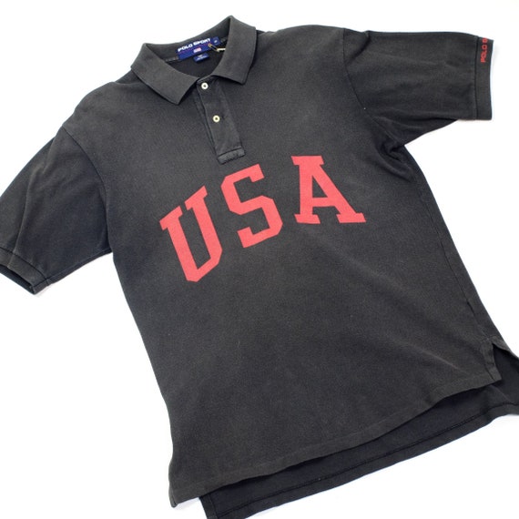 Vintage Polo sport USA spell out shirt