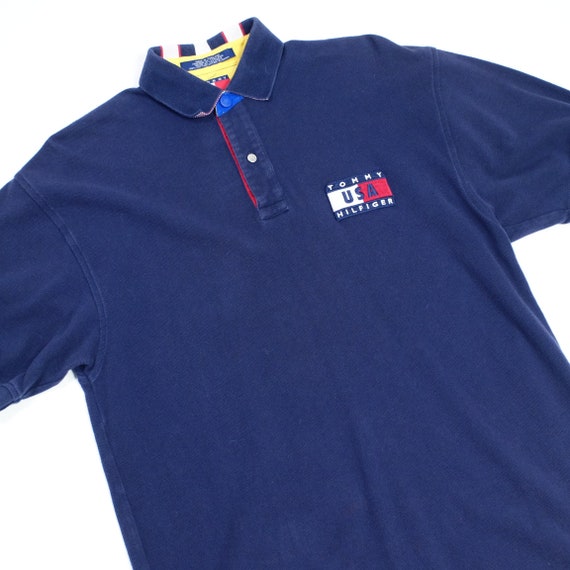 Tommy Hilfiger polo shirt vintage 90s internation… - image 2