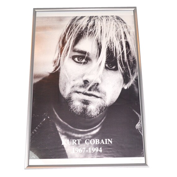 Kurt Cobain vintage 90's poster Great Britain