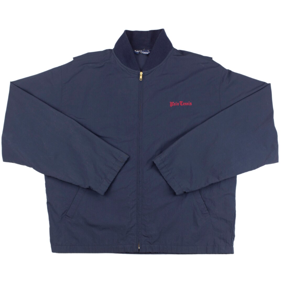 Polo Tennis Jacket Vintage 90s Ralph Lauren Large Etsy