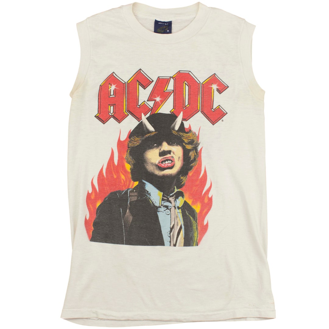 ACDC Vintage Shirt 80s Tour Who Made Who - Etsy