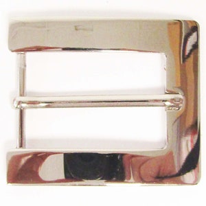 Square shaped silver chrome buckle for women, women&#39;s buckle