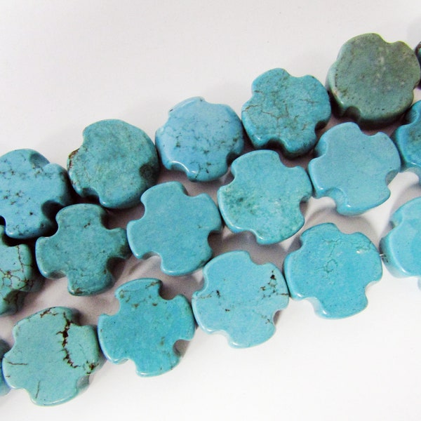 Turquoise Cross Bead - Etsy