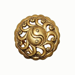 R. Dowell Handmade Leather Belt 2011 – Artisan Western Yin Yang Buckle – 37\