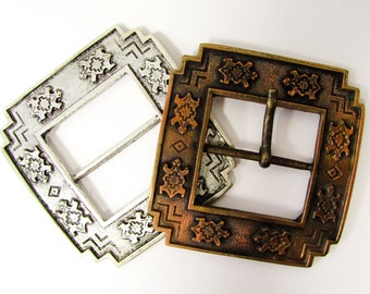 Turtle Belt Buckle, Aztec Belt buckle, Center Bar Belt Buckle