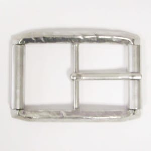 Simple center bar buckle, women&#39;s buckle, made in Italy