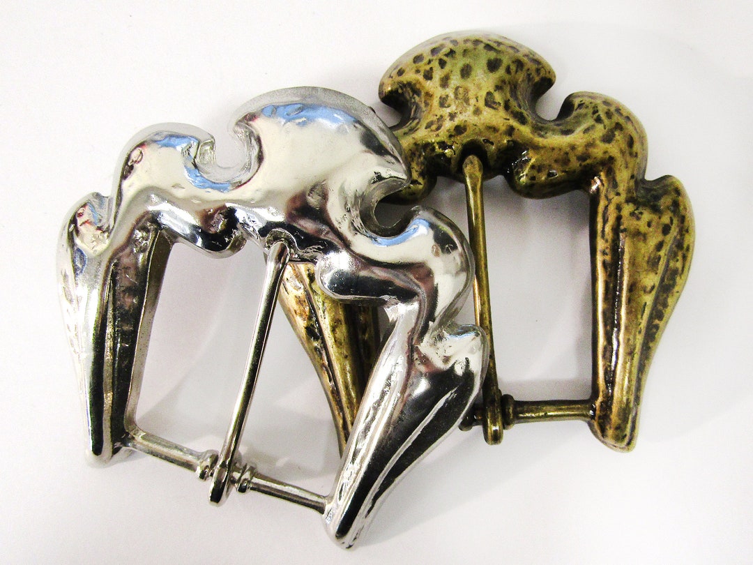 Hammered Belt Buckle, Silver Belt Buckle, Brass Belt Buckle Etsy