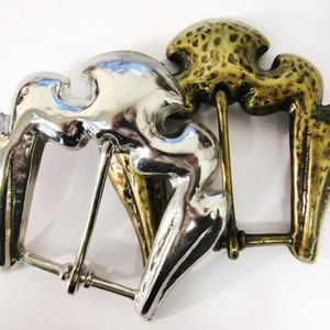 Hammered Belt Buckle, Silver Belt Buckle, Brass Belt Buckle