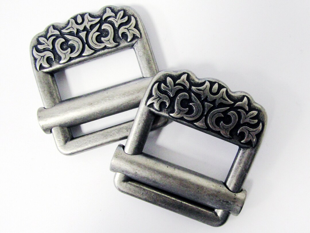 Jean Belt Buckle With Filigree Design, Pull-through Slider Belt Buckle ...