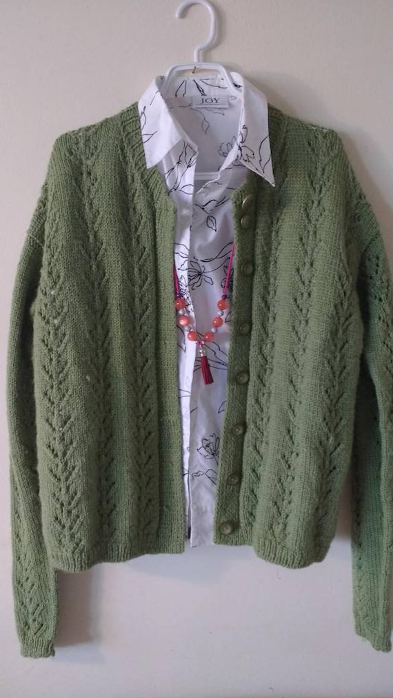 Cardigan, chunky knit cardigan, hand-knitted card