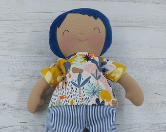 Handmade rag doll boy, 40cm (16”), dress up doll, boy doll.