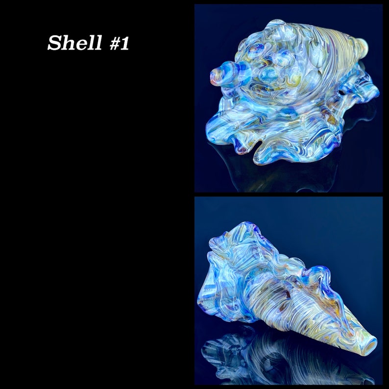 Seashell Pipe blown glass mermaid pipe Seashell mermaid pipe Etsy