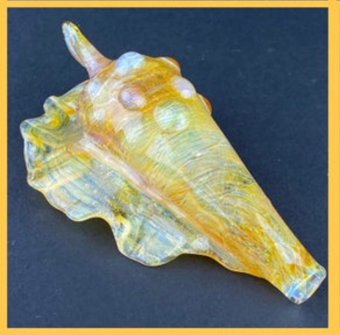 Seashell Pipe blown glass mermaid pipe Seashell mermaid pipe Etsy
