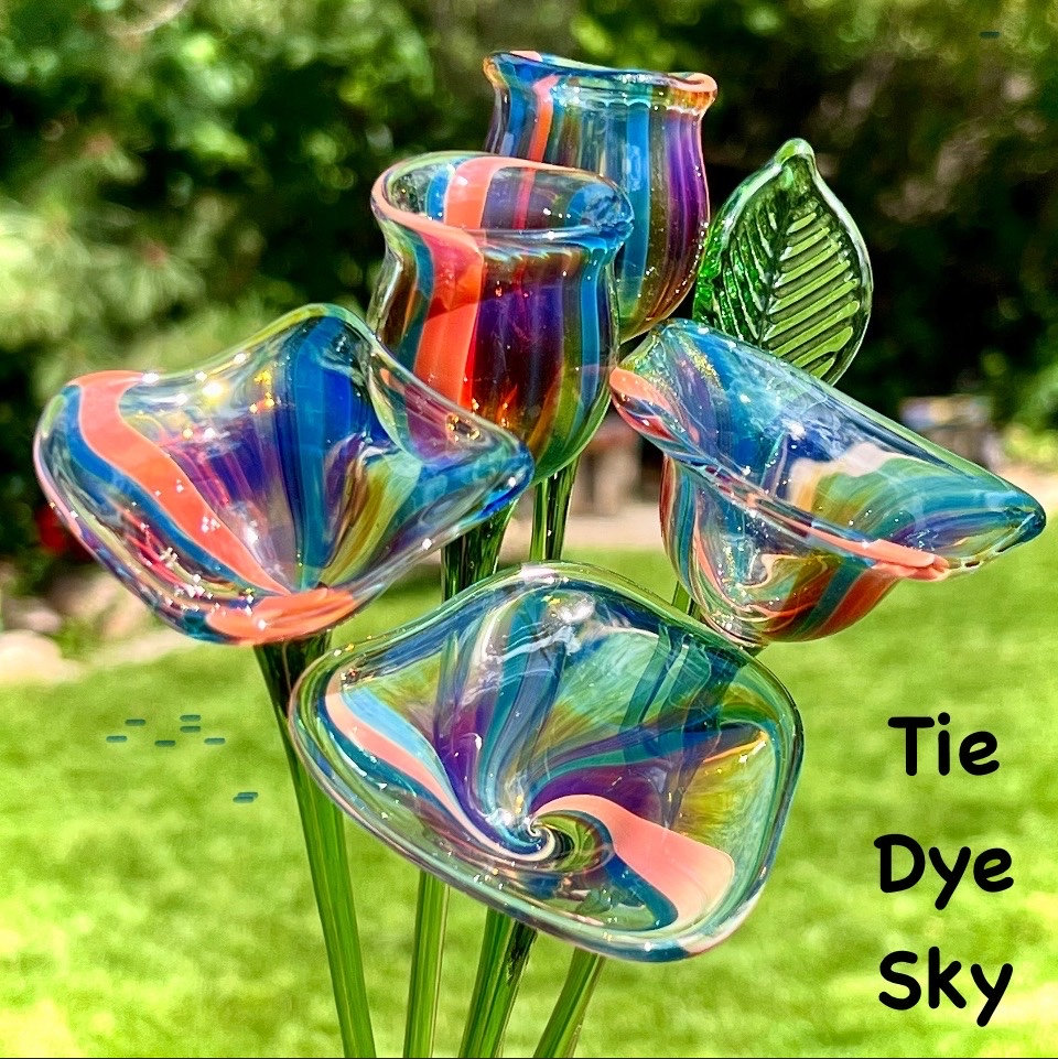 Blown Glass Flower Bouquet for Her