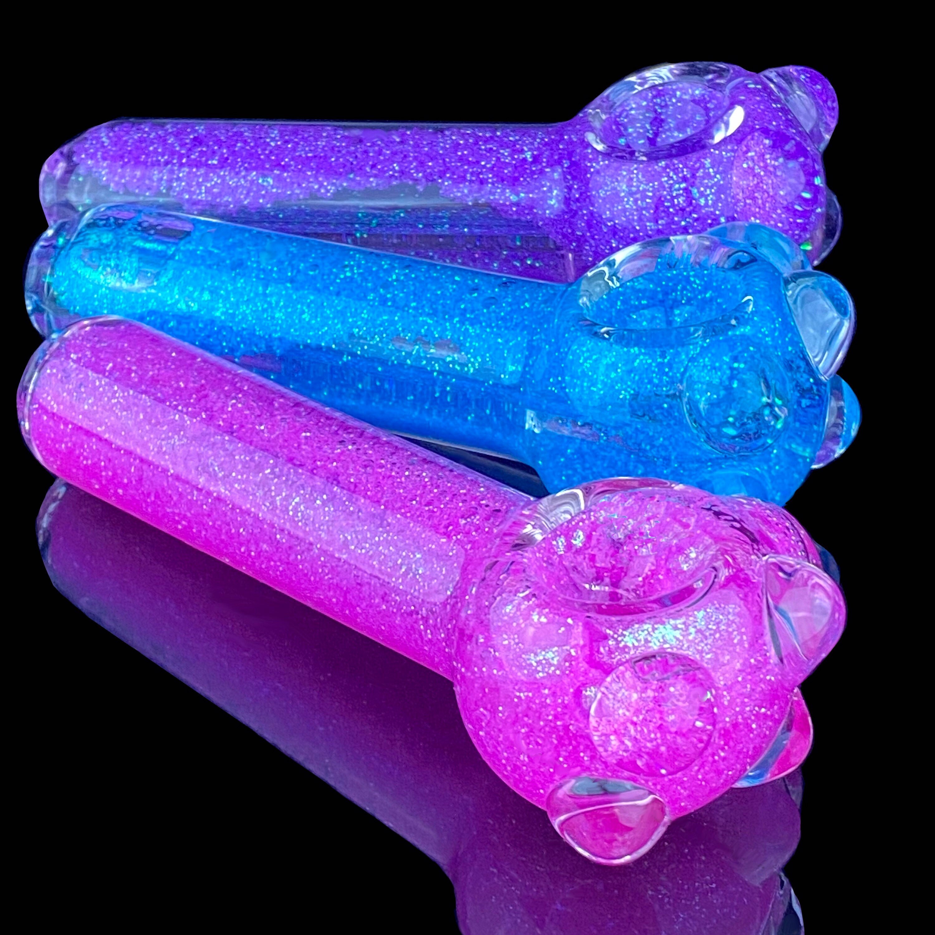 Buy Glitter Pipes Glass Smoking Pipe Glass Pipes Girly Pipes Online in  India - Etsy
