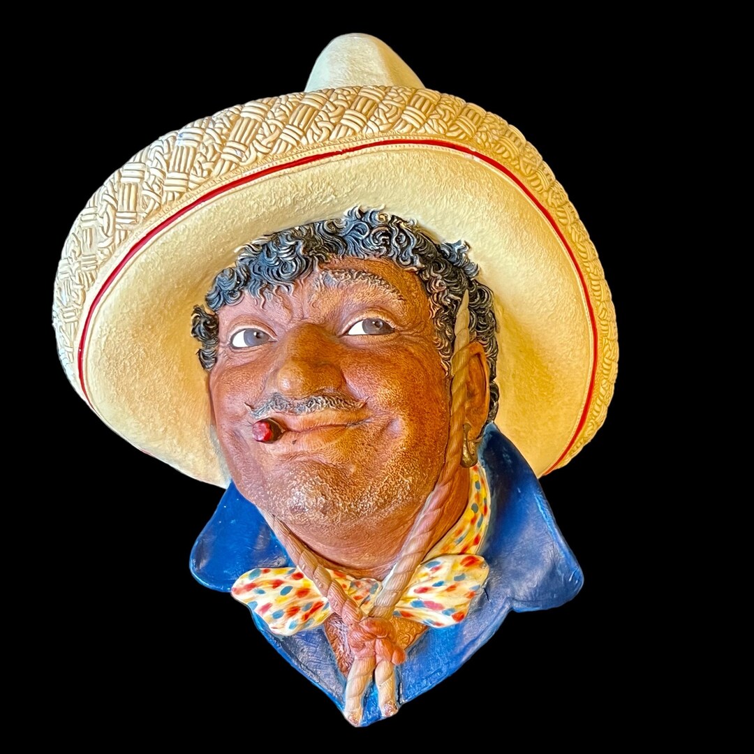 Cowboy Rawhide Vintage Bossons Congleton England Chalkware - Etsy