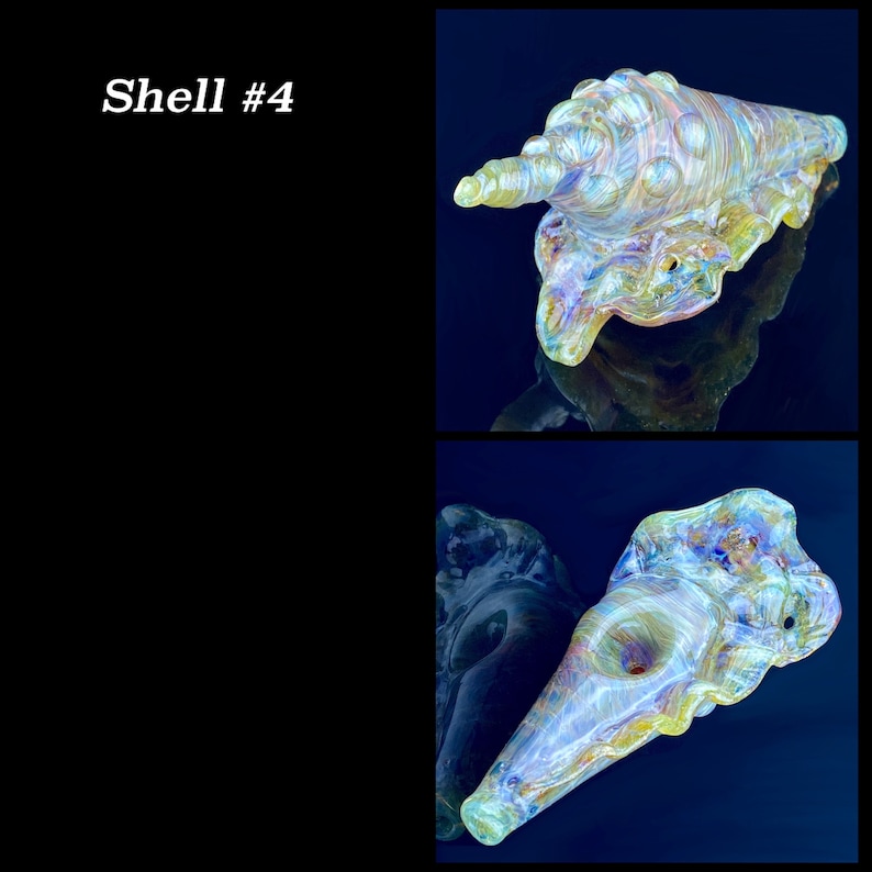 Seashell Pipe blown glass mermaid pipe Seashell mermaid pipe Etsy
